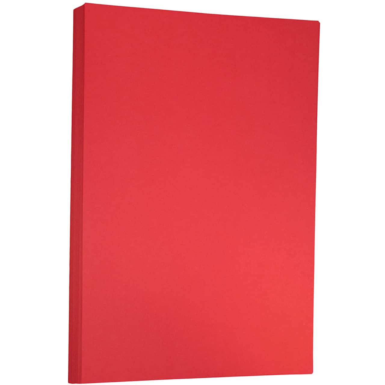 JAM Paper Bright 11" x 17" Tabloid Cardstock, 50 Sheets